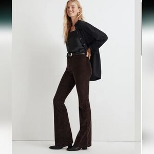 Madewell The Perfect Vintage Flare Pants Brown Corduroy Womens Size 31 Soft